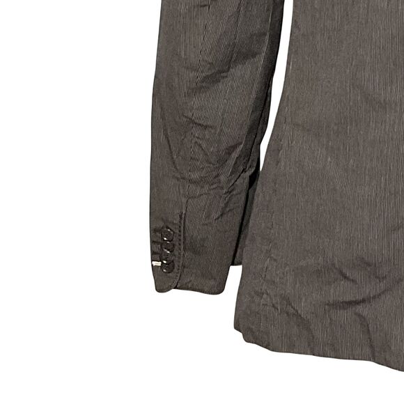 Armani Exchange Men's Black Pinstripe Blazer - Picture 4 of 8